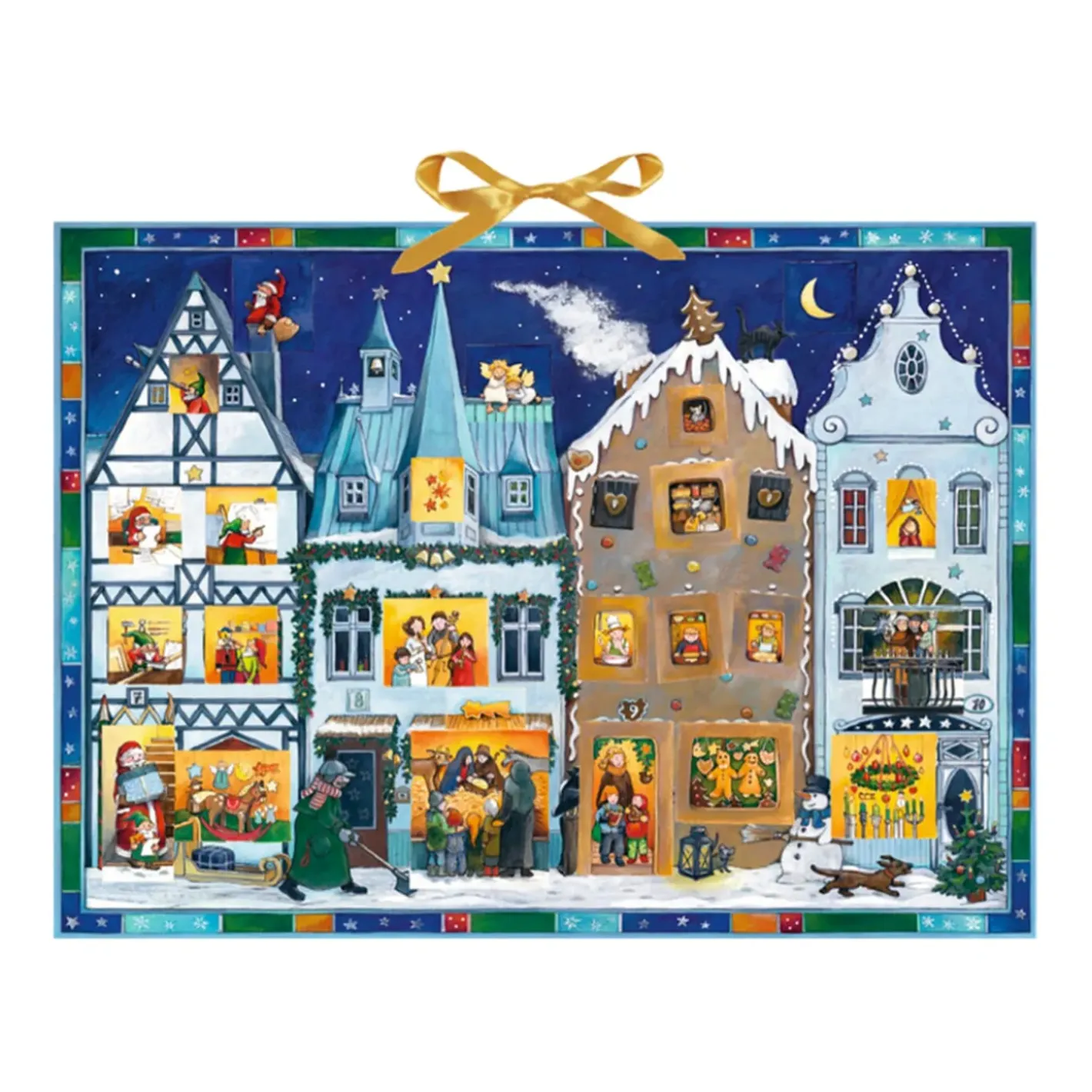 Käthe Wohlfahrt Adventsdeko & Kalender-Adventskalender "In Der Weihnachtsstrase"