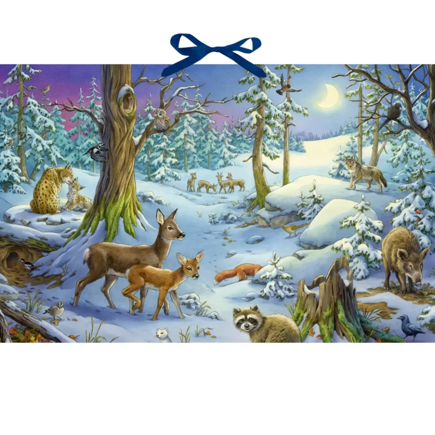 Käthe Wohlfahrt Adventsdeko & Kalender-Adventskalender "Tiere Im Winterwald"