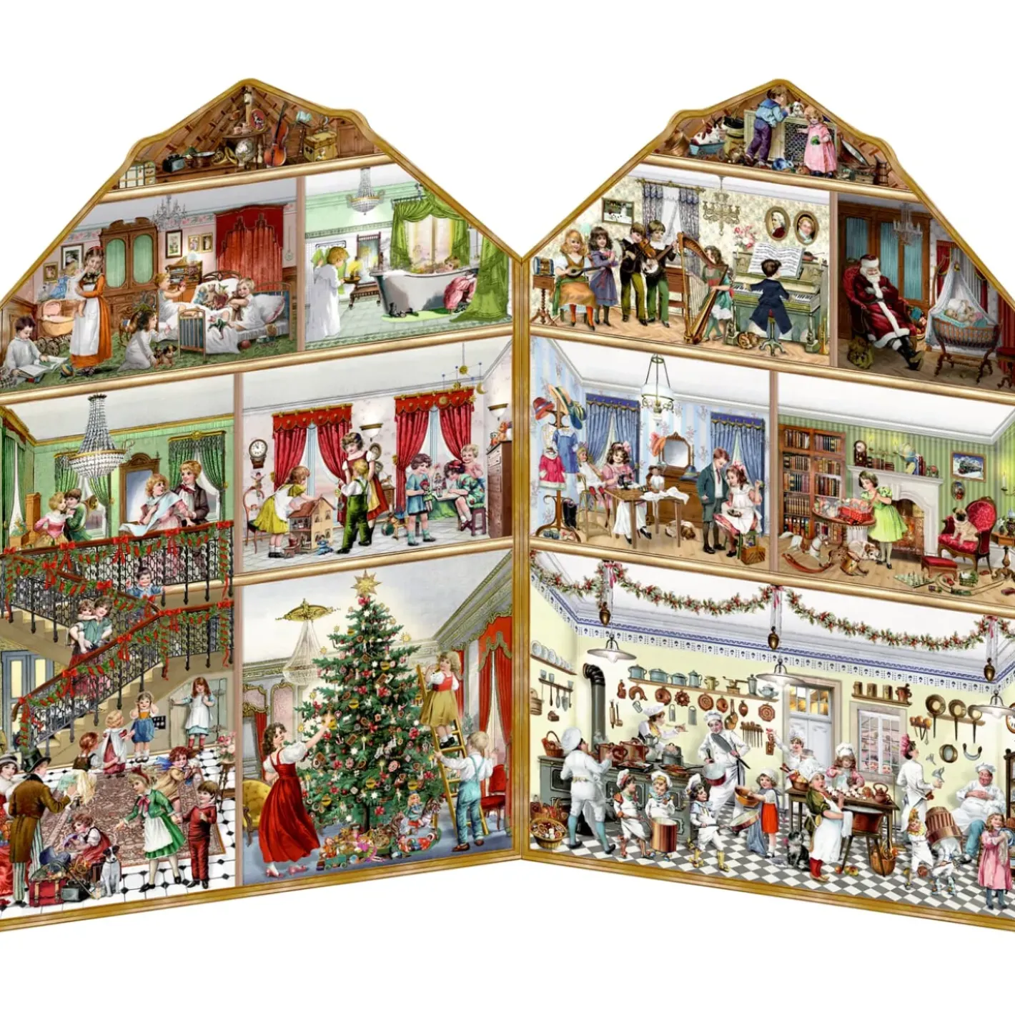 Käthe Wohlfahrt Adventsdeko & Kalender-Adventskalender "Weihnachten Bei Uns Zuhause"