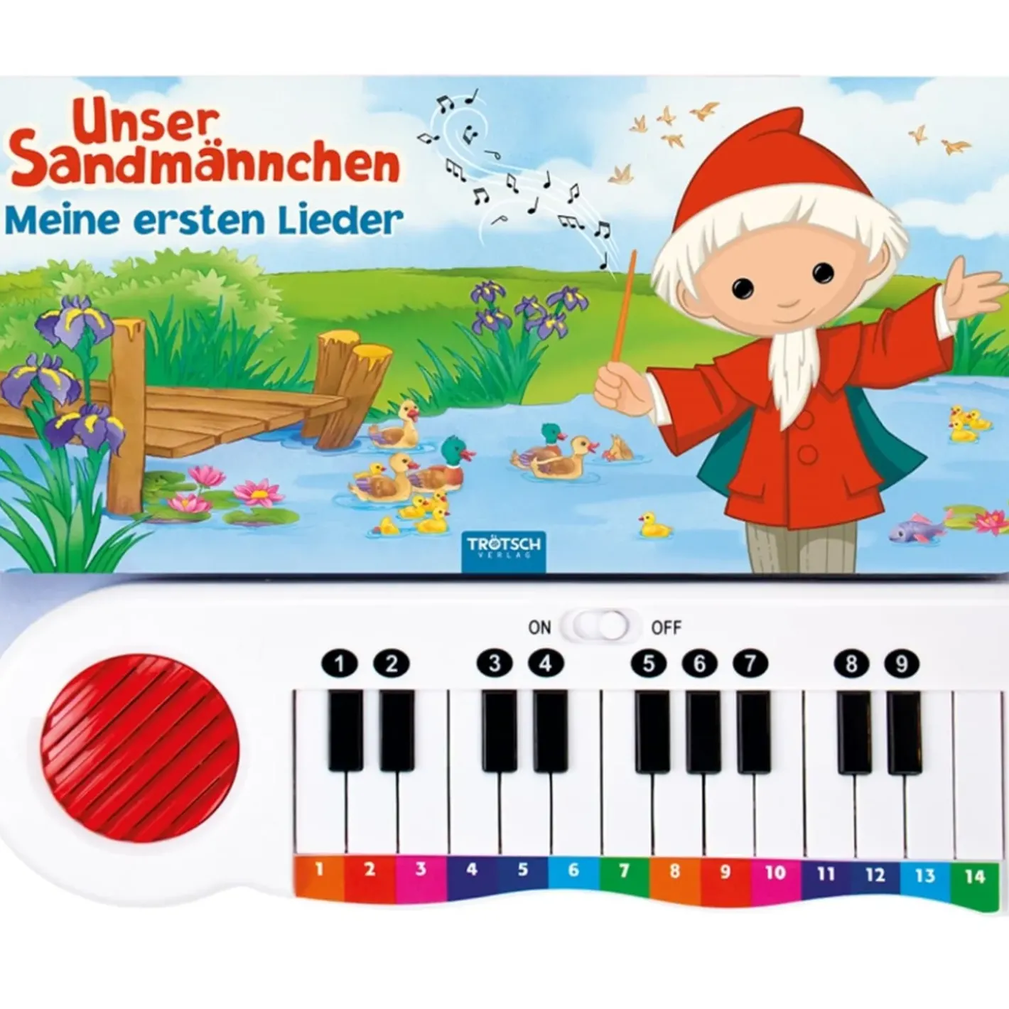 Trötsch Verlag Spielzeug-Klavierbuch "Sandmannchen"