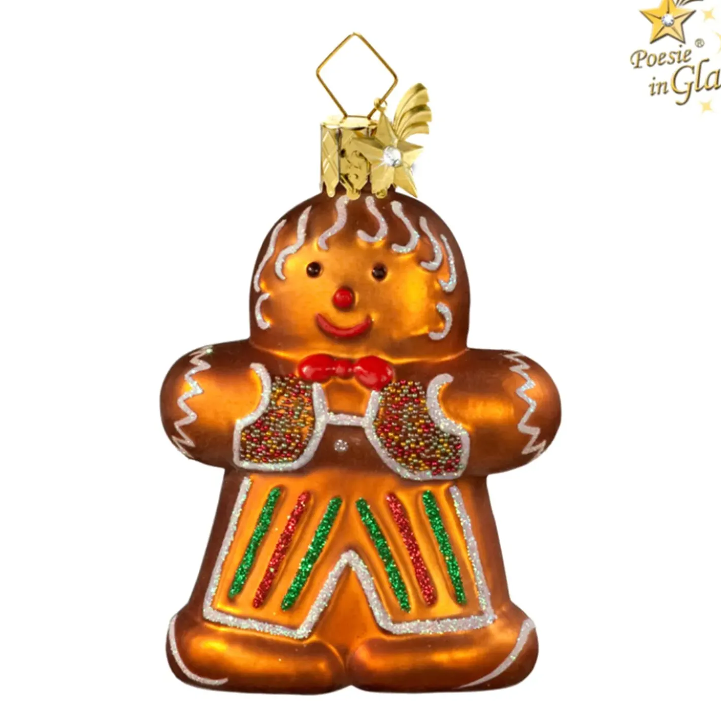 Poesie in Glas Baumschmuck Aus Glas-Lebkuchen-Junge