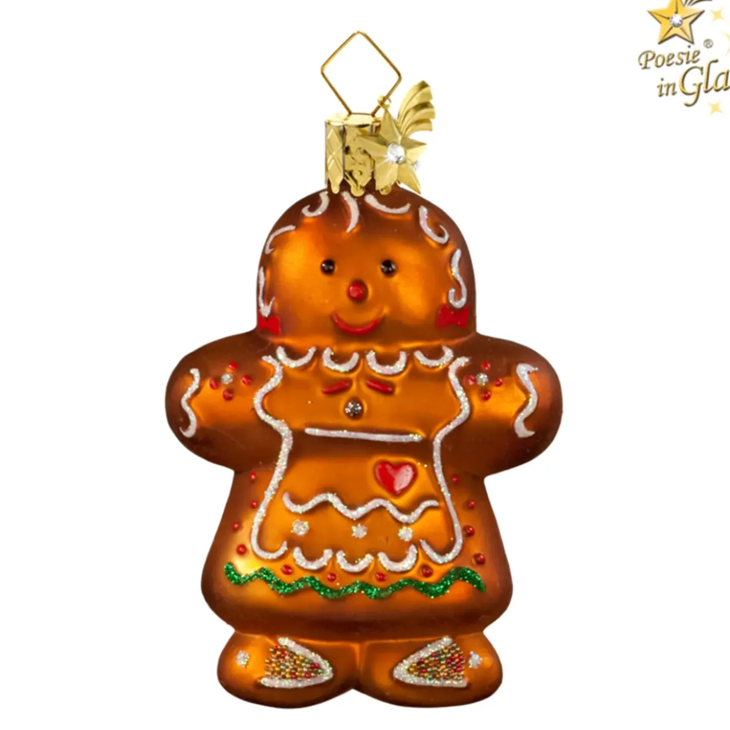 Poesie in Glas Baumschmuck Aus Glas-Lebkuchen-Madchen