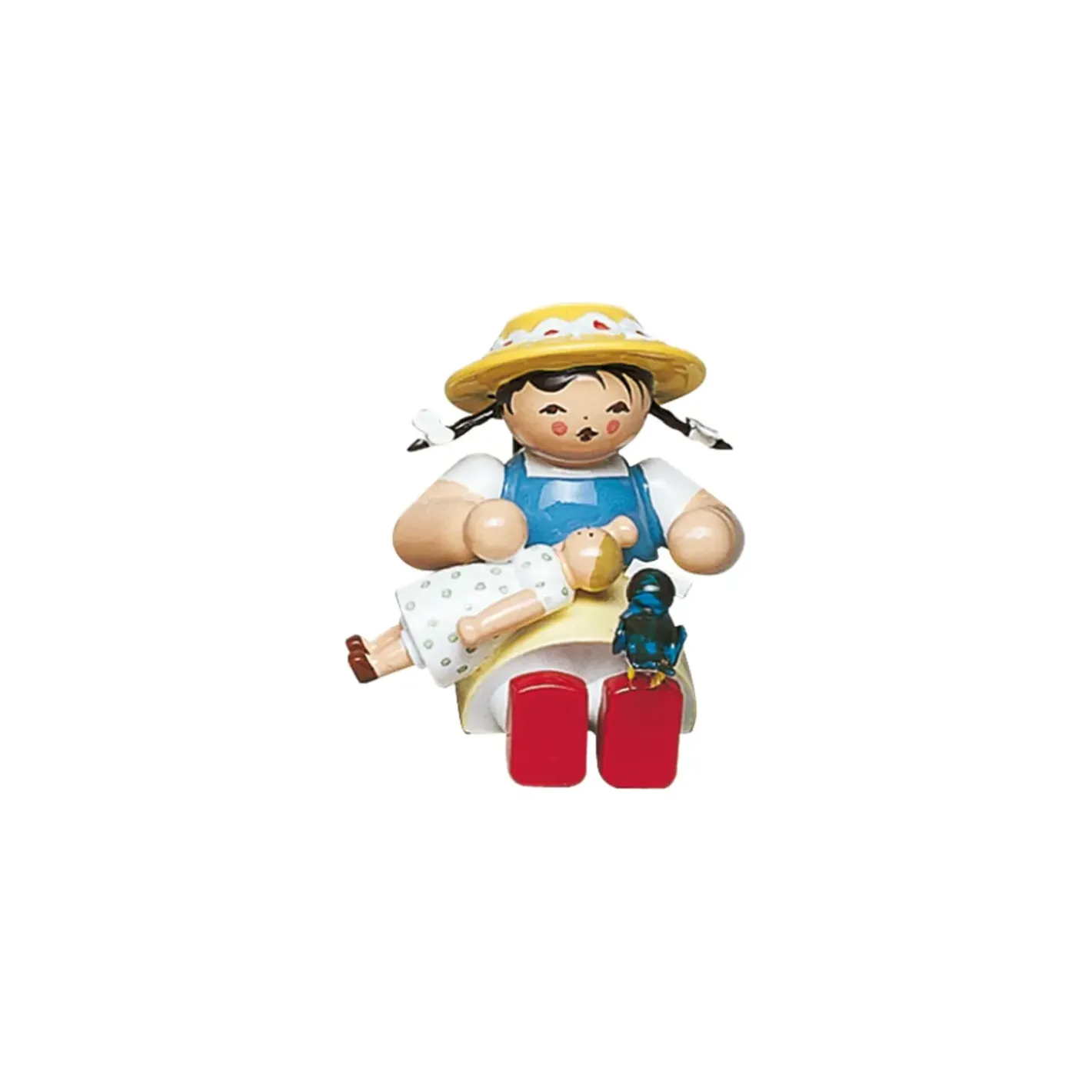 WENDT & KÜHN Wendt & Kühn Kollektion-Madchen Mit Puppe Und Vogel Auf Fus