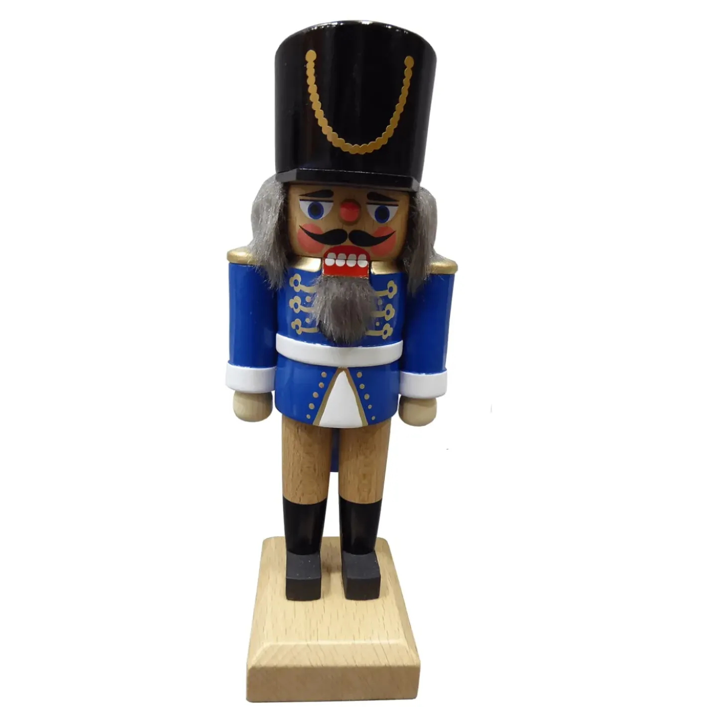 HODREWA Nussknacker-Nussknacker "Husar" Blau, 18Cm