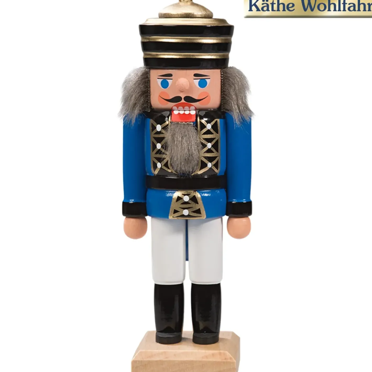 HODREWA Nussknacker-Nussknacker "Konig" Blau, 14Cm