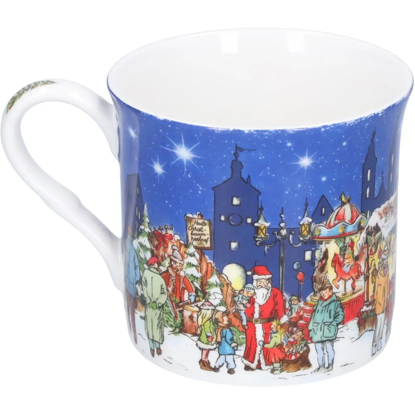 Käthe Wohlfahrt Tischdeko-Porzellan-Tasse "Weihnachtsmarkt"