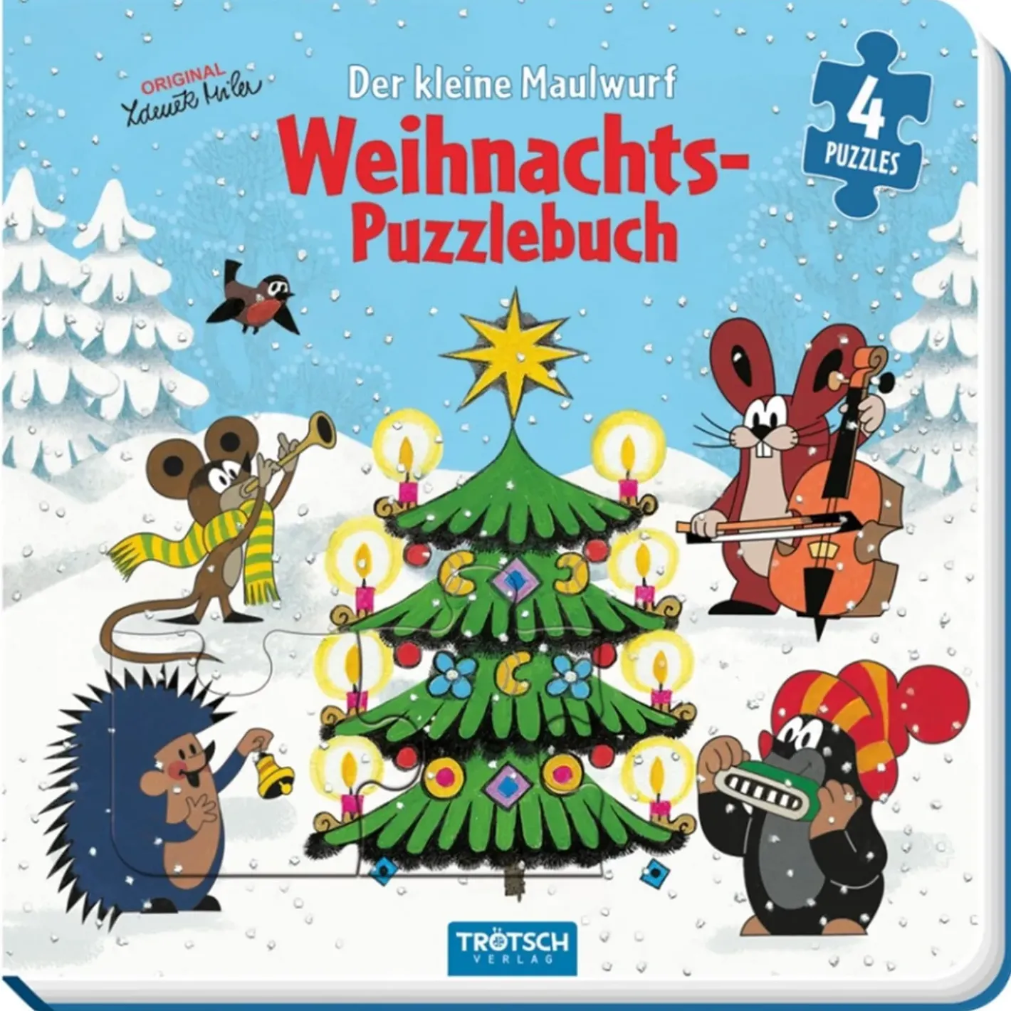 Trötsch Verlag Spielzeug-Puzzlebuch Zu Weihnachten "Der Kleine Maulwurf"