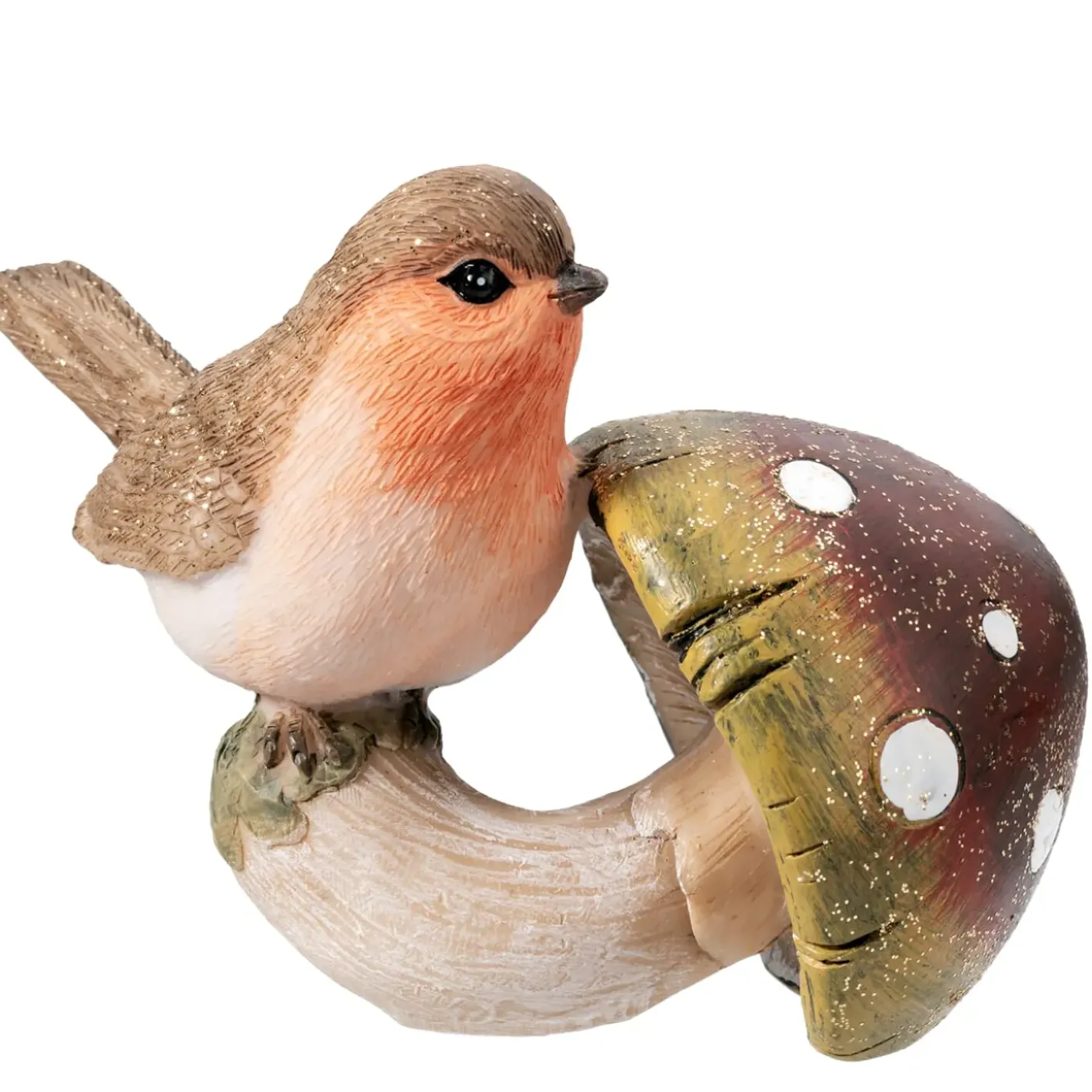 Käthe Wohlfahrt Standfiguren-Rotkehlchen Auf Pilz