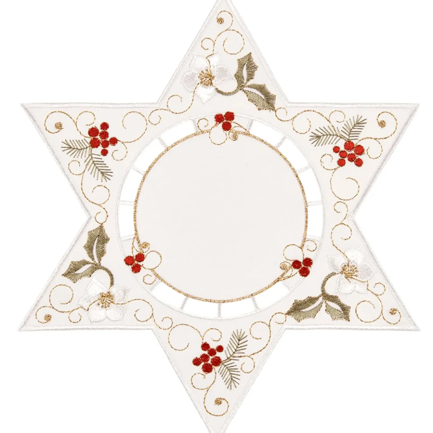 Käthe Wohlfahrt Tischdeko-Tischdecke "Christrose Weis", 25Cm