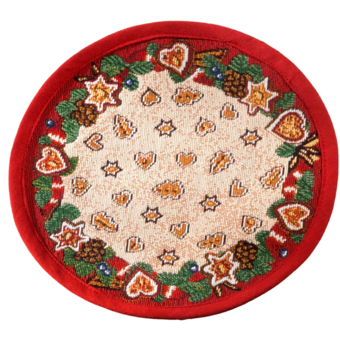 Käthe Wohlfahrt Tischdeko-Tischdecke "Lebkuchenzeit" R 23 Cm