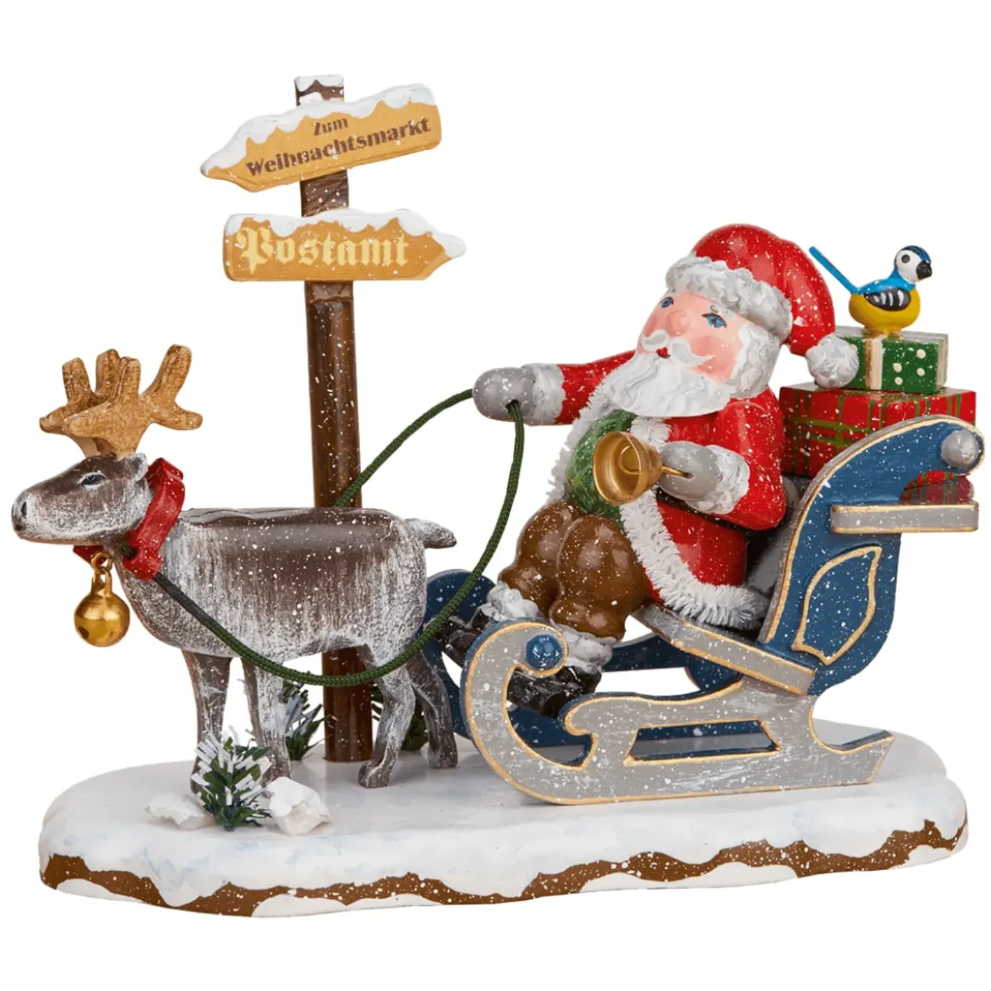 Hubrig Volkskunst Hubrig Miniaturen-Winterkinder Hurra Der Weihnachtsmann