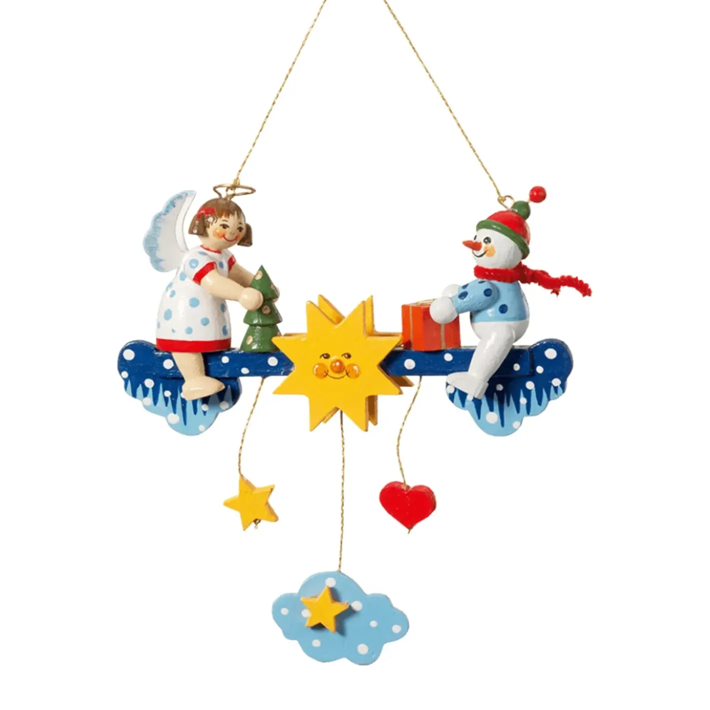 Käthes Original Baumschmuck Aus Holz-Wolkenschaukel